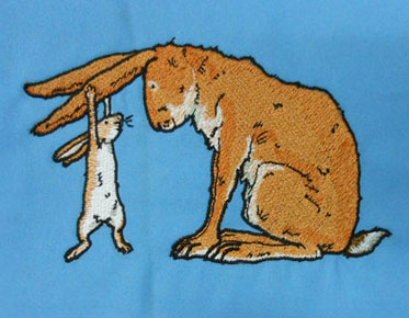 embroidery design rabbit